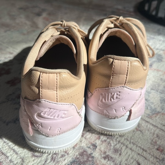 Nike Beige and Light Pink Air Force 1’s - Picture 4 of 6